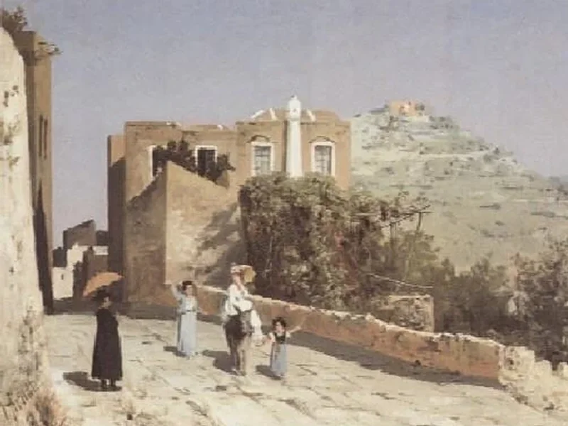 1842-Franz Gustav Arndt - In una città del sud